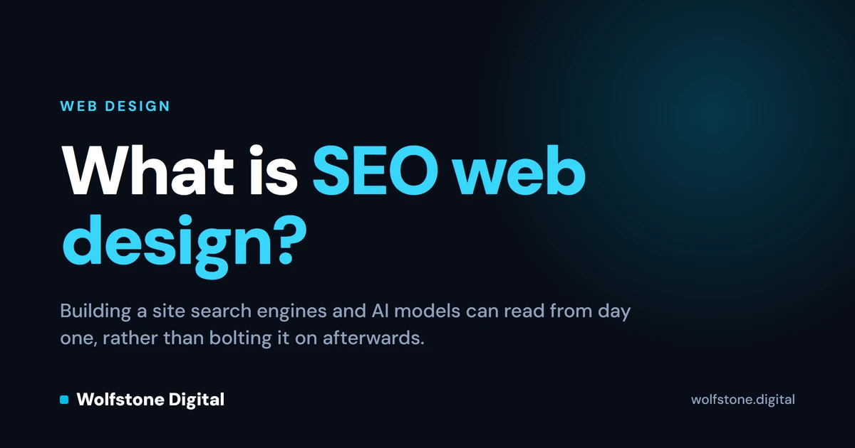 Featured image for the Wolfstone guide: What is SEO web design?